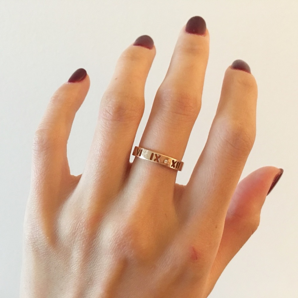 Tiffany Atlas Pierced 18K Rose Gold Ring - Picture 5 of 7